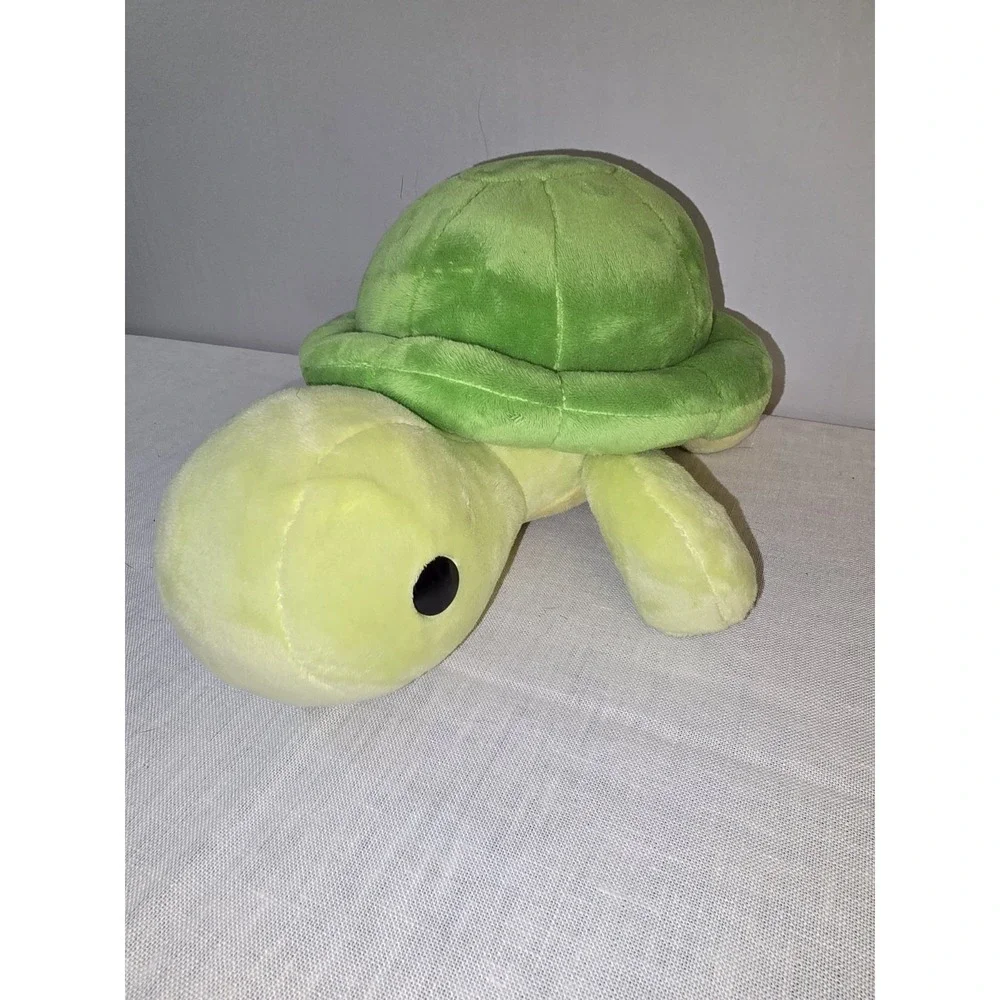 Bellzi Plush Turtle Torti the Tortoise Stuffed Animal Green Yellow 12